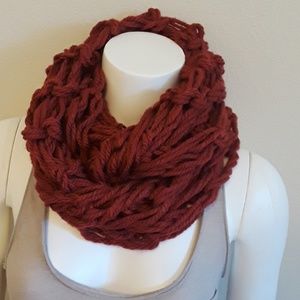 handmade Knit infinity scarf